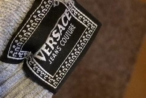 how to spot fake versace jeans couture clothing labels|versace vintage logo.